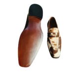 Pampa — Men's Brown & White Cowhide Hair-On Leather Penny Loafer Slip-On Smart Casual Dress Shoes with Leather Sole - Image 2