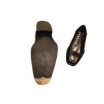 Titanio — Men's Gunmetal Grey Burnished Genuine Leather Wholecut Oxford Lace-Up Formal Dress Shoes with Leather Sole - Image 3