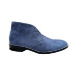 Sahara — Men's Slate Blue Genuine Suede Chukka Lace-Up Ankle Boots with Non-Slip Rubber Sole - Image 3