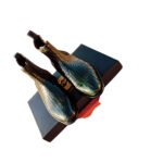 Serpente — Men's Olive Green Genuine Python Snake Embossed Leather Chelsea Slip-On Ankle Boots with Leather Sole - Image 3