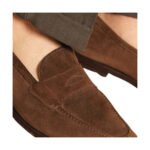 Matteo — Men's Brown Suede Plain Slip-On Casual Loafer Shoes - Image 2