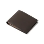 Granitozzo — Men's Deep Dark Brown Genuine Pebble-Grain Leather Classic Bifold Card Wallet