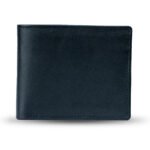 Marinazzo — Men's Midnight Navy Blue Genuine Polished Leather Classic Bifold Card Wallet