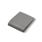 Cenerezzo — Women's Cool Slate Grey Genuine Smooth Leather Flap Closure Mini Trifold Card Wallet