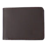 Brunozzo — Men's Dark Chocolate Brown Genuine Full-Grain Leather Classic Bifold Card Wallet