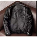 Nero Strada — Men’s Jet Black Genuine Soft Lambskin Leather Slim Fit Stand Collar Moto Biker Jacket with Angled Chest Zip, Multi-Zip Pockets & Modern Street Rider Style Outerwear - Image 2