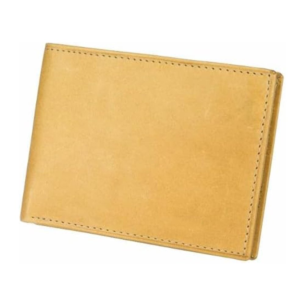 V2 Torreno — Men's Vintage Honey Tan Genuine Leather Slim Bifold Minimalist Card-Slot Classic Dress Wallet - Image 1