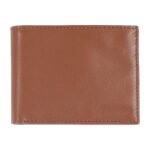 Walverno — Men's Warm Cognac Tan Genuine Leather Smooth-Finish Bifold Multi-Card Slot Executive Dress Wallet